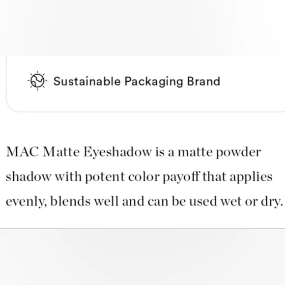 MAC COSMETICS MATTE EYESHADOW IN OMEGA. - Picture 8 of 9